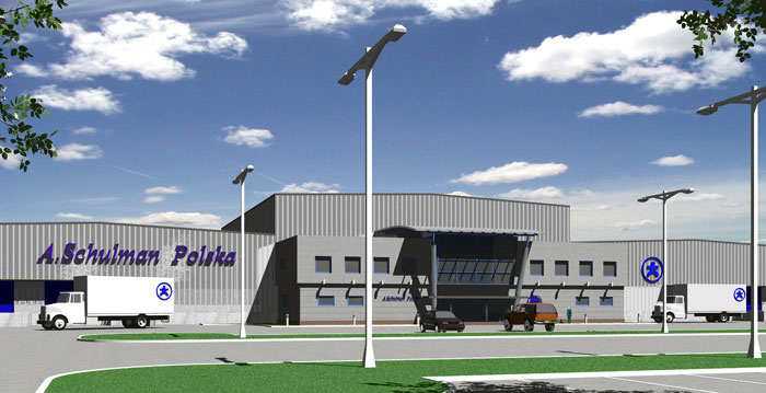 Projekt budowy zakładu produkcyjnego A. Schulman Polska Sp. z o.o.